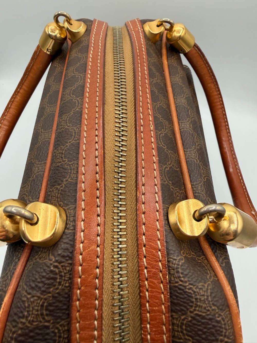 A+ condition Céline Vintage Macadam satchel bag - Picture 6 of 14